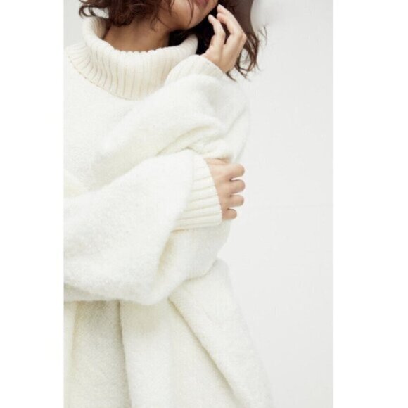 FREE PEOPLE Milo Tunic Sweater in Evening Cream Size X-Small - Picture 12 of 15